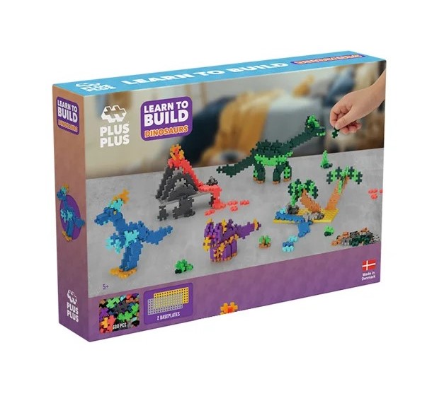 Juego Construcción Plus Plus Learn to Build Dinosaurios